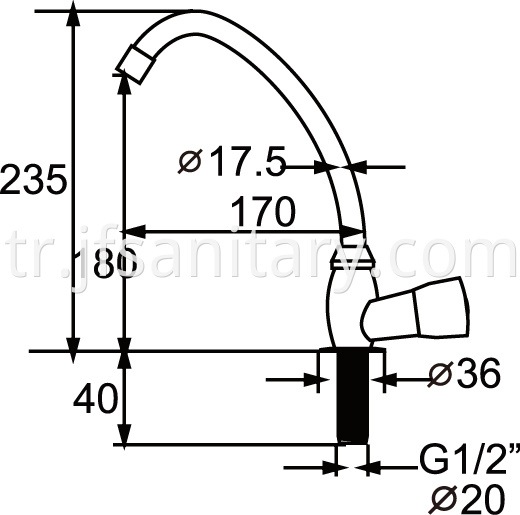 Plastic Abs Kitchen Faucet